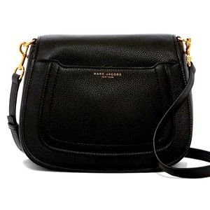 Marc Jacobs Empire City Messenger Leather Crossbody Bag. NWT, black leather.